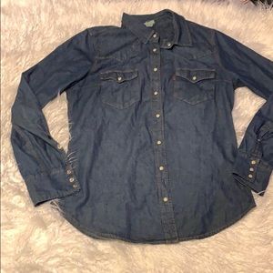 Jean long sleeve shirt